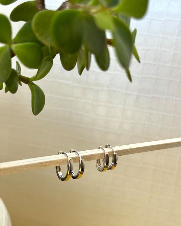 Aretes dormilona lisos